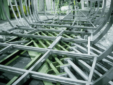 mannesmann fair stand baseplate, geflecht, raumgeruest
